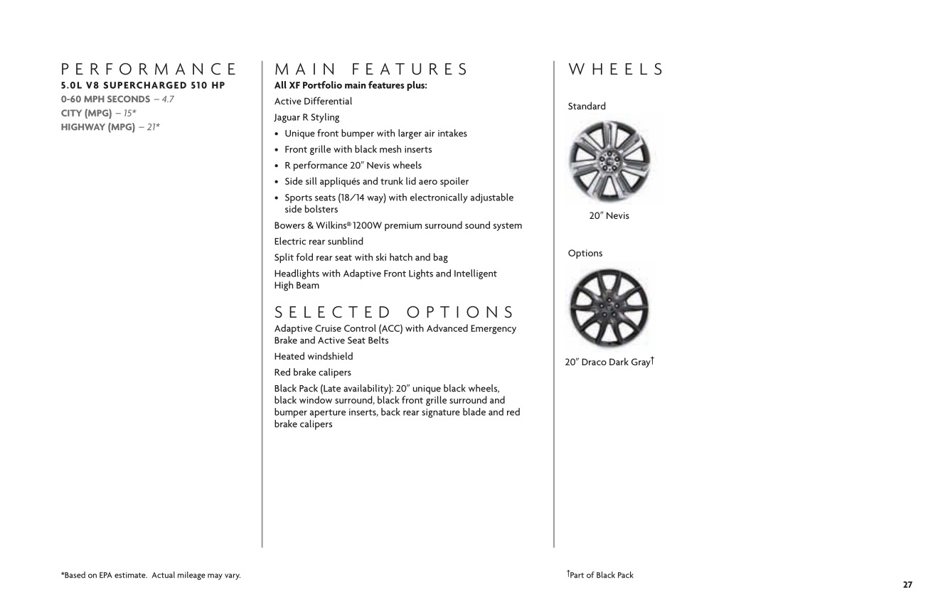 2012 Jaguar Model Lineup Brochure Page 28